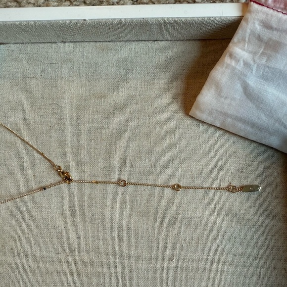 Stella & Dot Gold engraveable necklace mocha 4 lengths jewelry - Picture 5 of 5